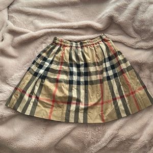 Kids size 10 Burberry pleated skirt
